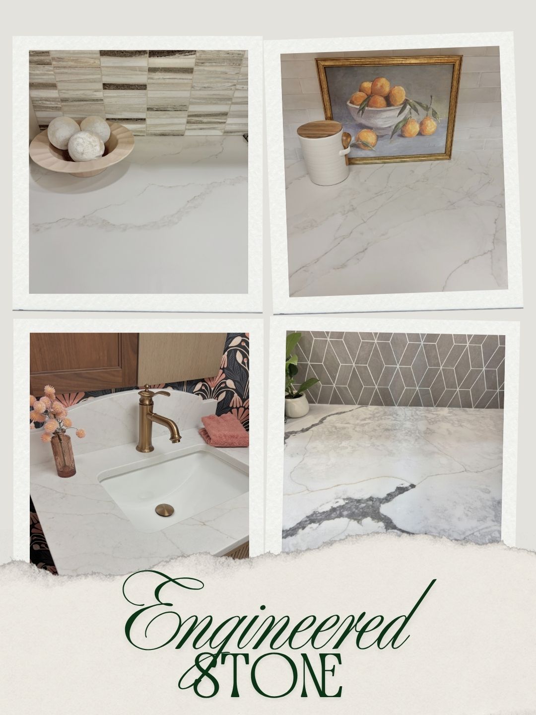 image showing different quartz countertops